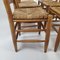 Oak and Straw Dining Chairs, 1950s, Set of 6 5