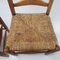 Chaises de Salon en Chêne et Paille, 1950s, Set de 6 16