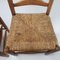 Oak and Straw Dining Chairs, 1950s, Set of 6 16