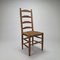 Oak and Straw Dining Chairs, 1950s, Set of 6, Image 1