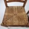 Oak and Straw Dining Chairs, 1950s, Set of 6, Image 14
