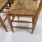 Oak and Straw Dining Chairs, 1950s, Set of 6 6