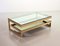 23-Carat Gold-Plated Coffee Table with Glass Tops from Belgo Chrom / Dewulf Selection, 1970s, Image 6