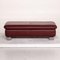 Wine Red Leather Ottoman from Willi Schillig, Image 8
