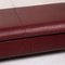 Wine Red Leather Ottoman from Willi Schillig 4