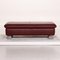 Wine Red Leather Ottoman from Willi Schillig 10