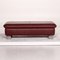 Wine Red Leather Ottoman from Willi Schillig 7