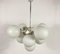 Large Mid-Century White Chandelier from Kaiser, 1960s, Germany 2