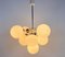 Large Mid-Century White Chandelier from Kaiser, 1960s, Germany, Image 7