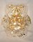 Faceted Crystal and Gilt Sconce from Kinkeldey, Germany, Set of 2 3