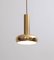 Danish Brass Pendant Lamp with Authentic Patina, Image 2