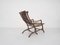 19th-Century Chinese Moon Gazer Lounge Chair In Solid Wood, Image 7