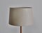 Brass and Leather Ihanne Floor Lamp by Lisa Johansson-Pape for Orno, Finland, 1950s 7