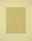 Inconnu - l'Ange sans Chaussures - Dessin au Plume Original sur Papier - 1850s 2