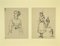 Gobaut Gaspard - Studies of Figures - Original Feder auf Papier - 1850er 1
