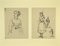 Gobaut Gaspard - Studies of Figures - Original Pen on Paper - 1850s 1