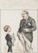 Dibujo de Luigi Bompard - Man and Child - Mixed Media - Principios del siglo XX, Imagen 1