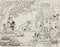 Angelo Griscelli - Bowl Players - Original Drawing - Mid-20th Century, Immagine 1