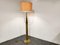 Vintage Brass and Glass Floor Lamp, 1970s 2