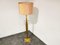 Vintage Brass and Glass Floor Lamp, 1970s 7