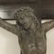 Antique Jesus Figure on Black Wooden Cross, 1880s 5