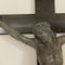 Antique Jesus Figure on Black Wooden Cross, 1880s 4