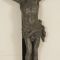 Figurine de Jesus sur Croix Noire en Bois, 1880s 2