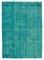 Tapis Turquoise Vintage Délavé 1