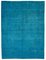 Blue Overdyed Large Area Rug, Image 1