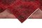 Red Turkish Over Dyed Runner Rug, Image 6