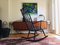 Danish Black Rocking Chair, 1950s 3