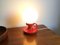 Lampada da tavolo in ceramica rossa, Germania, anni '60, Immagine 2