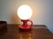 Lampada da tavolo in ceramica rossa, Germania, anni '60, Immagine 4