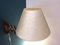 Lámpara de acordeón danesa de teca, años 50, Imagen 7