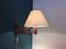 Lámpara de acordeón danesa de teca, años 50, Imagen 1