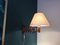 Lámpara de acordeón danesa de teca, años 50, Imagen 8