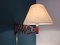 Lámpara de acordeón danesa de teca, años 50, Imagen 2