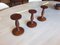 Mid-Century Danish Minimalist Teak Hook Racks, Set of 3 2