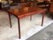Red Stained Wood Dining Table by Henning Kjaernulf for Vejle Stéle 3
