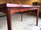 Table de Salle à Manger en Bois Teinté Rouge par Henning Kjaernulf pour Vejle Stéle 2