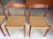 Mid-Century Papercord and Teak Dining Chairs, Set of 4 6