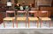 Mid-Century Papercord and Teak Dining Chairs, Set of 4, Image 1