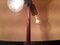 Lámpara de pie trípode de latón y palisandro con patas de cuervo, años 60, Imagen 9