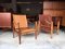 Leather Safari Chairs by Kaare Klint for Rudolf Rasmussen, 1950s, Set of 2 9