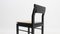 Italian Black Lacquer Wood and Vienna Straw Dining Chairs, 1970s, Set of 4, Image 3