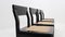 Italian Black Lacquer Wood and Vienna Straw Dining Chairs, 1970s, Set of 4 11