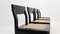 Italienische Esszimmerstühle aus schwarz lackiertem Holz & Wiener Stroh, 1970er, 4er Set 11