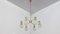 Vintage Frosted Glass Chandelier Ceiling Lamp by Kaiser, 1960s, Image 1