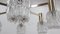 Vintage Frosted Glass Chandelier Ceiling Lamp by Kaiser, 1960s, Image 5