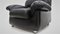 Vintage Black Leather Lounge Chairs, 1970s, Set of 2, Image 11